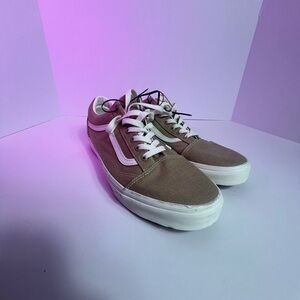 Vans Tan and White Sneakers